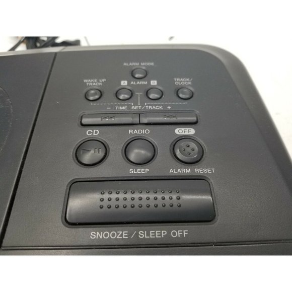 Sony Compact Disc Radio AM FM Alarm Clock Snooze Sleep A6 - Picture 6 of 9
